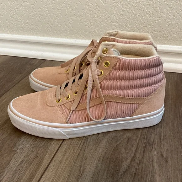 Vans Dusty Rose High Top Sneakers  - size 8.5 - Picture 3 of 5